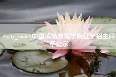 安陆中国消防救援学院辽宁招生简章公示
