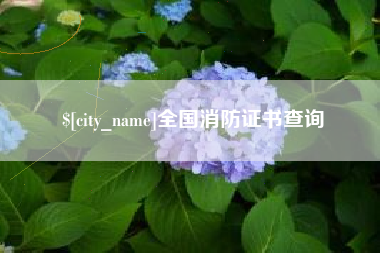 安陆全国消防证书查询