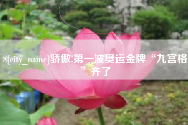 安陆骄傲!第一波奥运金牌“九宫格”齐了