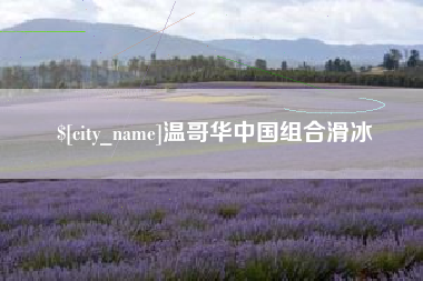安陆温哥华中国组合滑冰