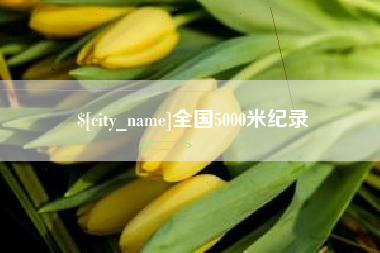 安陆全国5000米纪录