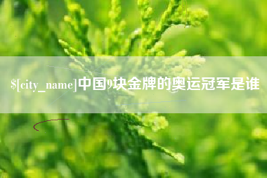 安陆中国9块金牌的奥运冠军是谁