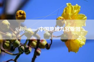 安陆中国地域九宫版图