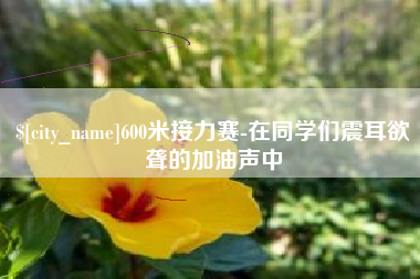 安陆600米接力赛-在同学们震耳欲聋的加油声中