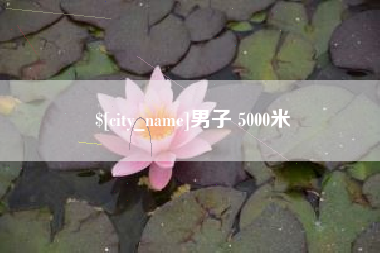 安陆男子 5000米