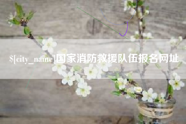 安陆国家消防救援队伍报名网址