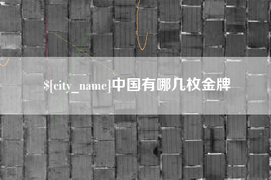 安陆中国有哪几枚金牌