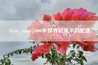 安陆5000米世界纪录平均配速