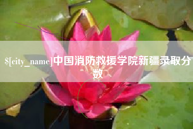 安陆中国消防救援学院新疆录取分数