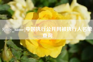 安陆中国执行公开网被执行人名单查询