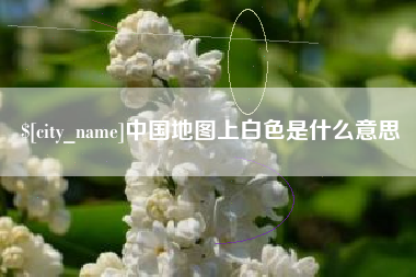 安陆中国地图上白色是什么意思