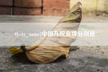 安陆中国九枚金牌分别是