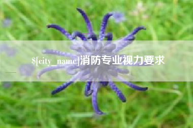 安陆消防专业视力要求