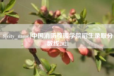 安陆中国消防救援学院招生录取分数线2021