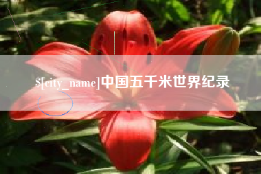 安陆中国五千米世界纪录