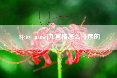 安陆九宫格怎么排序的
