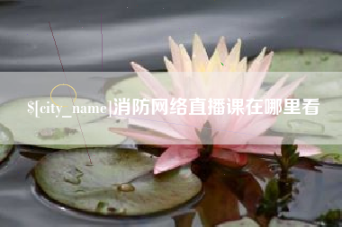 安陆消防网络直播课在哪里看