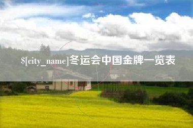 安陆冬运会中国金牌一览表