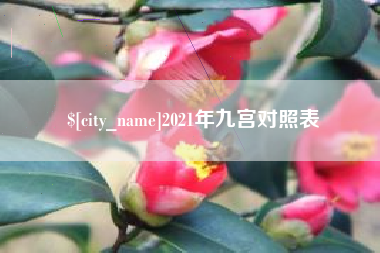 安陆2021年九宫对照表