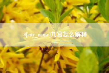 安陆九宫怎么解释