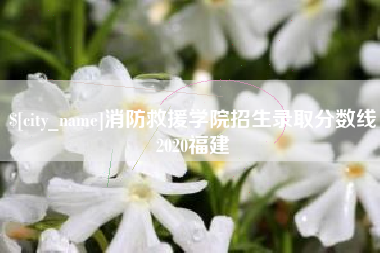 安陆消防救援学院招生录取分数线2020福建