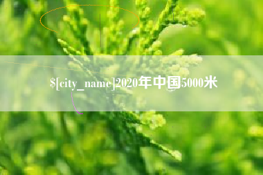 安陆2020年中国5000米