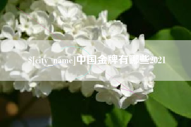 安陆中国金牌有哪些2021
