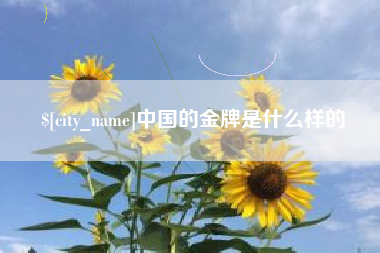 安陆中国的金牌是什么样的